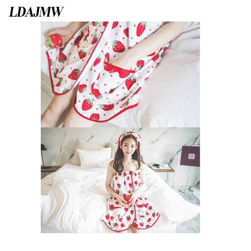LDAJMW 2 шт./компл. хлопковое банное полотенце для взрослых модная женская одежда сна