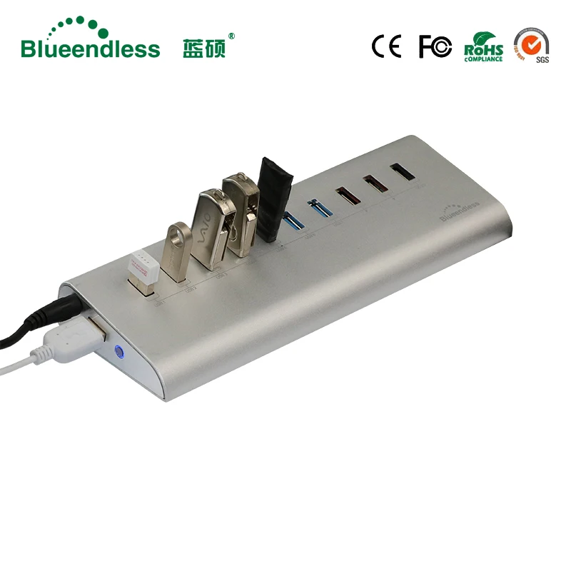 Алюминиевый высокоскоростной Разветвитель USB 3 0/Type C металлический хаб
