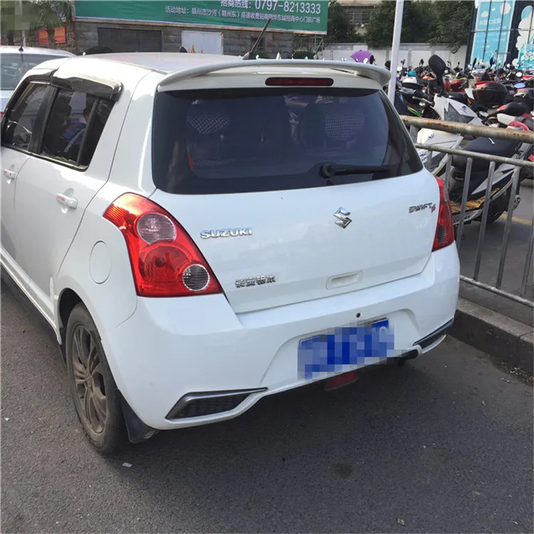 Для Swift спойлер 2008- Suzuki Swift спойлер YCK ABS Пластиковый материал заднее крыло автомобиля Цвет задний спойлер