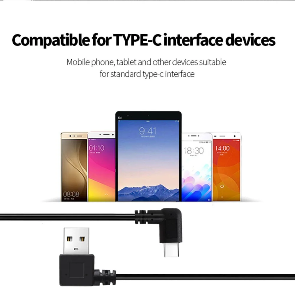Спиральный USB кабель для передачи данных типа C для samsung Galaxy для других телефонов Android#289543