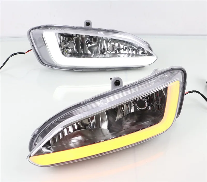Автомобильные Аксессуары СИД DRL Дневной Ходовой Огонь Для Hyundai IX45 новый Santa Fe 2013 2014