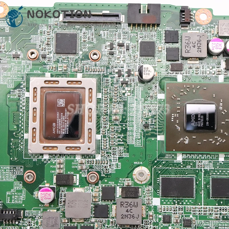NOKOTION для ACER aspire V5-551 V5-551G материнская плата для ноутбука DA0ZRPMB6D0 REV: D NBM4711001 A6 cpu HD 7650M GPU
