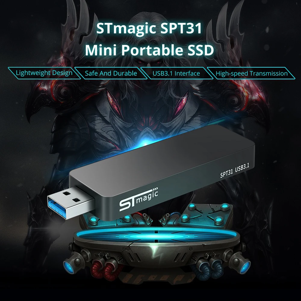 STmagic SPT31 256GB 512GB 1 ТБ Мини Портативный M.2 SSD USB3.1 внешний твердотельный накопитель для ПК, ноутбука
