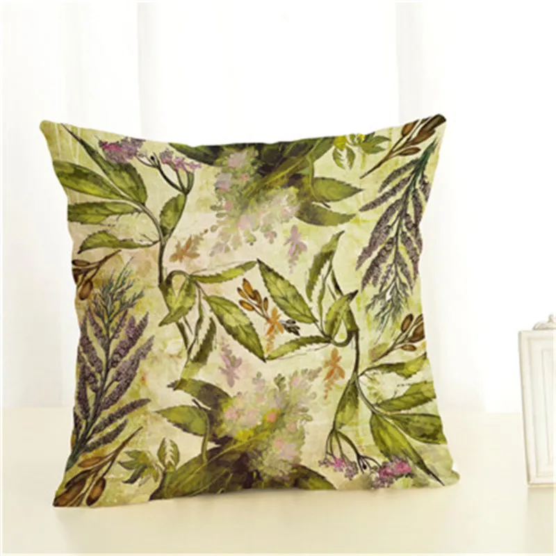 Модная наволочка для диванной подушки с цветами cojins/almofadas 45 см x квадратный