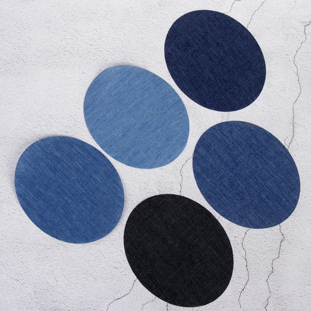 2 шт./компл. новые джинсы из джинсовой ткани с овальным коленом локоть утюжок для