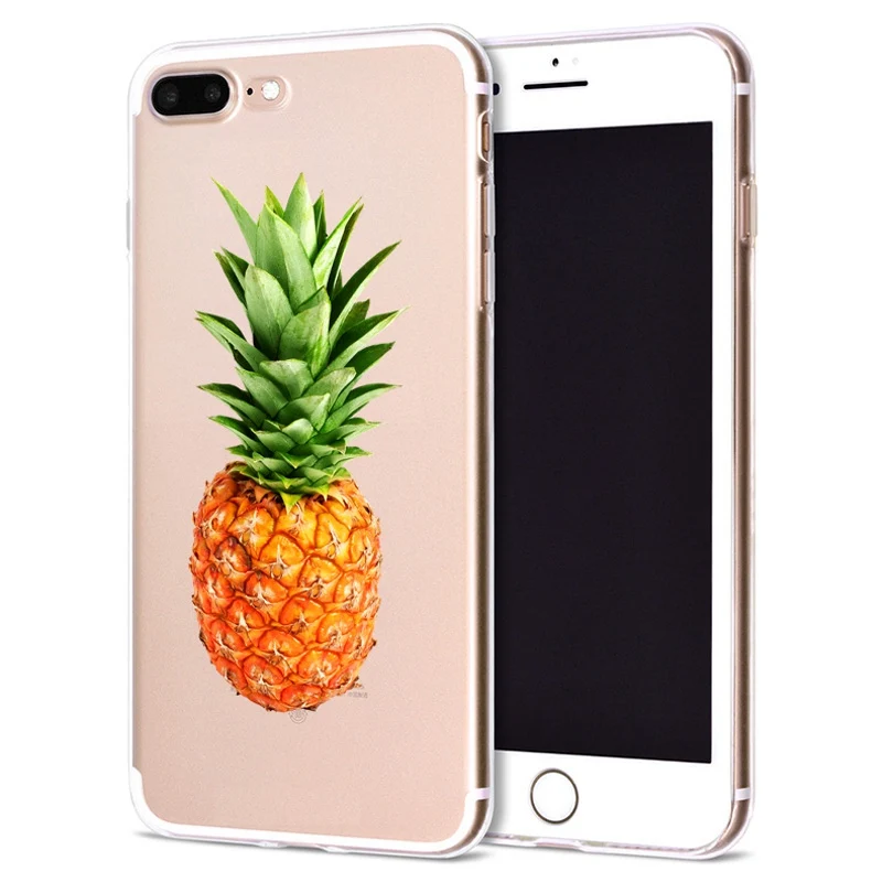 Funda For Apple iPhone 6 6S 7 Plus X 10 Fruits Panda Soft TPU Cover for Case Original Coque 8 B343 |