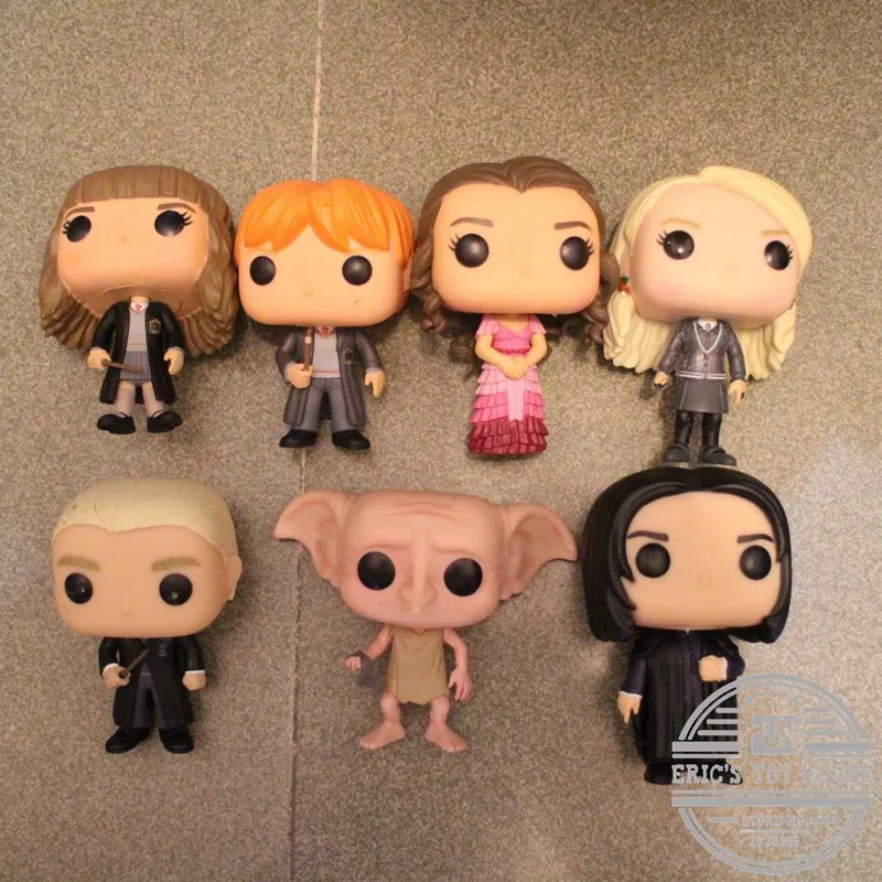 Funko POP Гарри Поттер Снейп, рубеус, луна, Добби, Драко Малфой, Седрик, Sirius, Невиль, Гермиона Свободные Фигурки игрушки