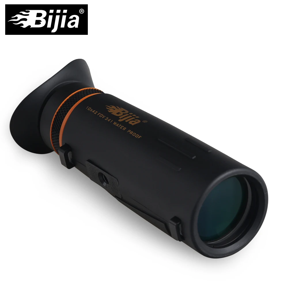 BIJIA 10x42 монокулярный телескоп с полным покрытием ОПТИКА Мини Монокуляр охота концертная Зрительная труба