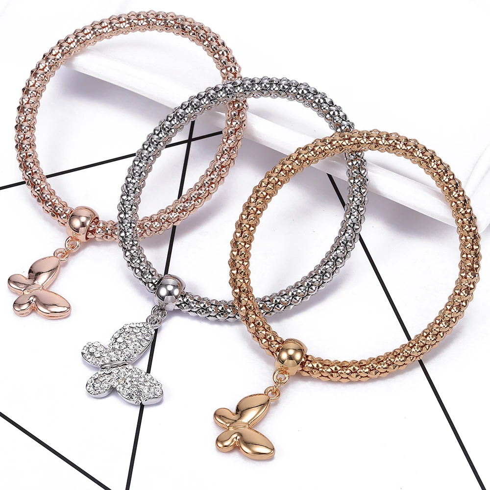 3 шт. женские браслеты в виде бабочек | Украшения и аксессуары