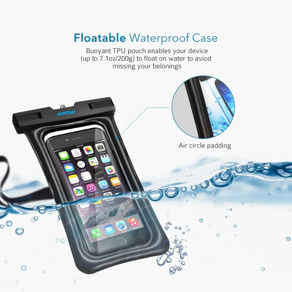 Водонепроницаемая сумка для плавания IPX8 2 шт. чехол подводного фото телефона iPhone