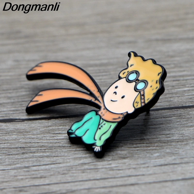 L3674 Le Petit Prince and Fox милые металлические эмалированные булавки и броши для нагрудных штифтов рюкзак сумки значок коллекция подарки 1 шт
