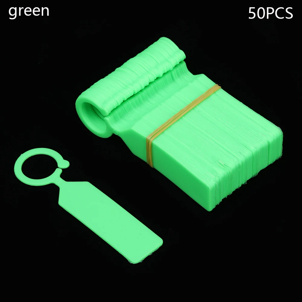 50pcs style 2 green 50/100 шт Пластик бонсай ящик для комнатных растений, рассадник висячий ярлык маркеры для растений уведомления пластина рассады этикетки для дома и сада - Цвет: 50pcs style 2 green