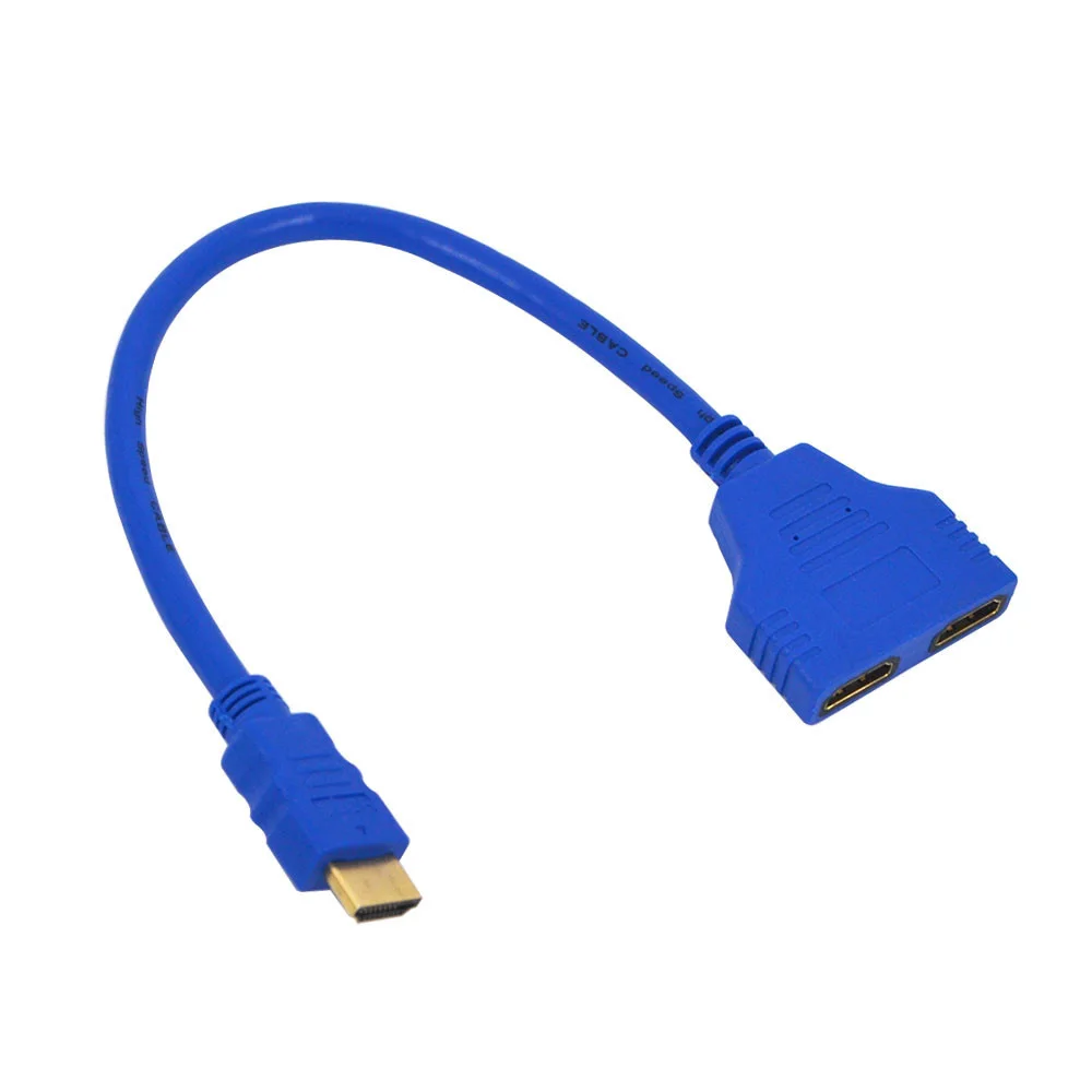 Горячая Распродажа 1080P HDMI порт папа 2 Женский 1 в разветвитель кабель адаптер