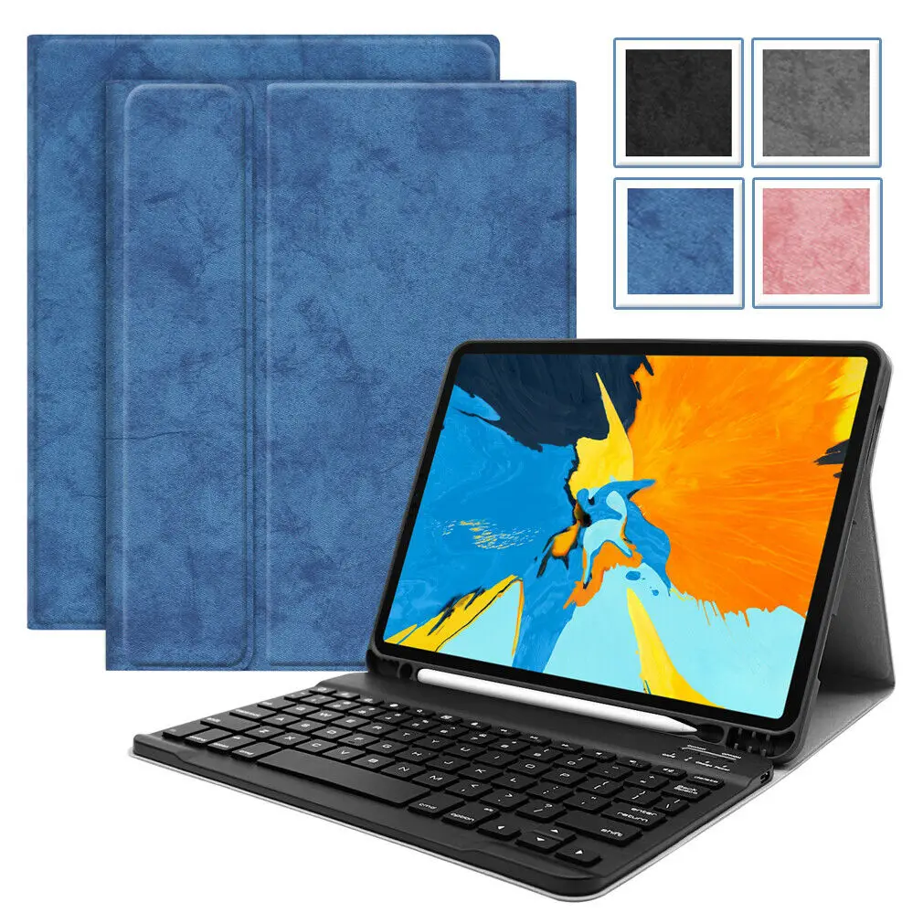 Замена беспроводной Bluetooth клавиатура чехол книга Обложка с подставкой для iPad Pro 11