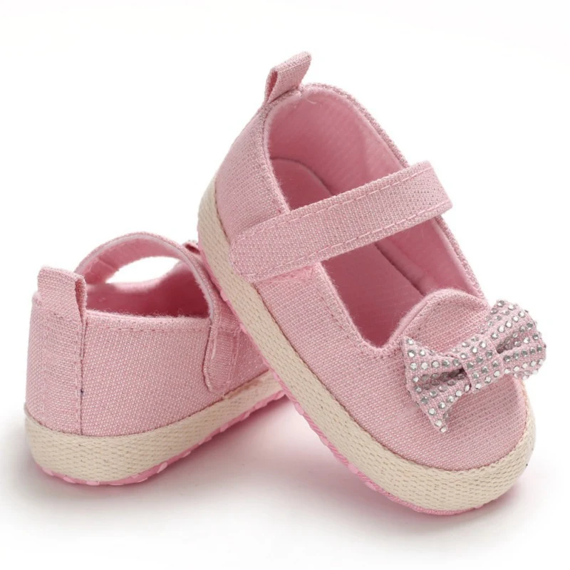 

Baby Girls Shoes Toddler Newborn Baby Shoes With Bowknot Casual Walking Shoes Toddler Soft Soled First Walkers
