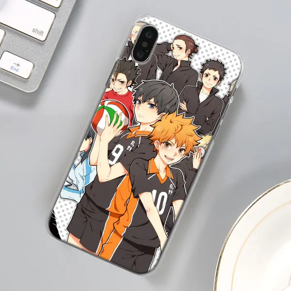 08 Аниме Haikyuu чехол для телефона для Apple iPhone X XR 7 8 Plus 6 6s Plus XS MAX 11 Pro Max SE чехол для телефона Coque - Цвет: 08