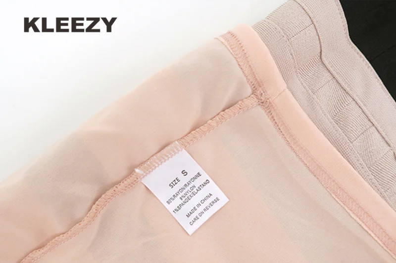 KLEEZY, элегантная, офисная, повседневная, сексуальная, до середины икры, в полоску, винтажная, вискоза, Saias, женская, свадебная, открытая, жаккардовая, бандажная юбка