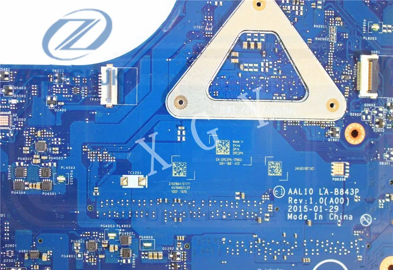 Материнская плата для ноутбука задняя Dell Inspiron 5558 5758 материнская RC3PN 0RC3PN LA B843P SR23W CN