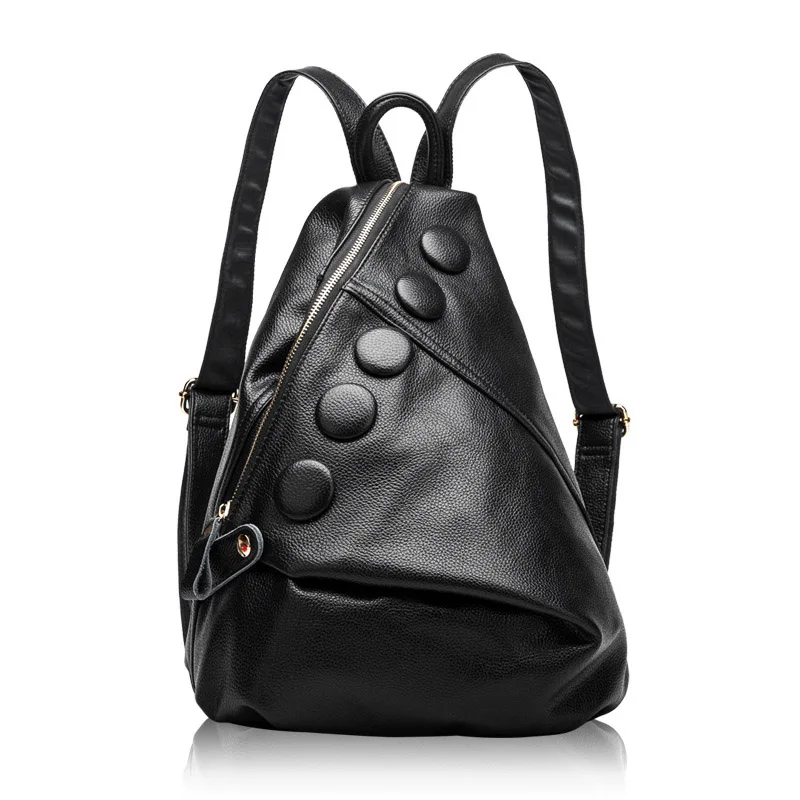 Мини милые модные рюкзаки для женщин из натуральной кожи дизайнерские с мягкой