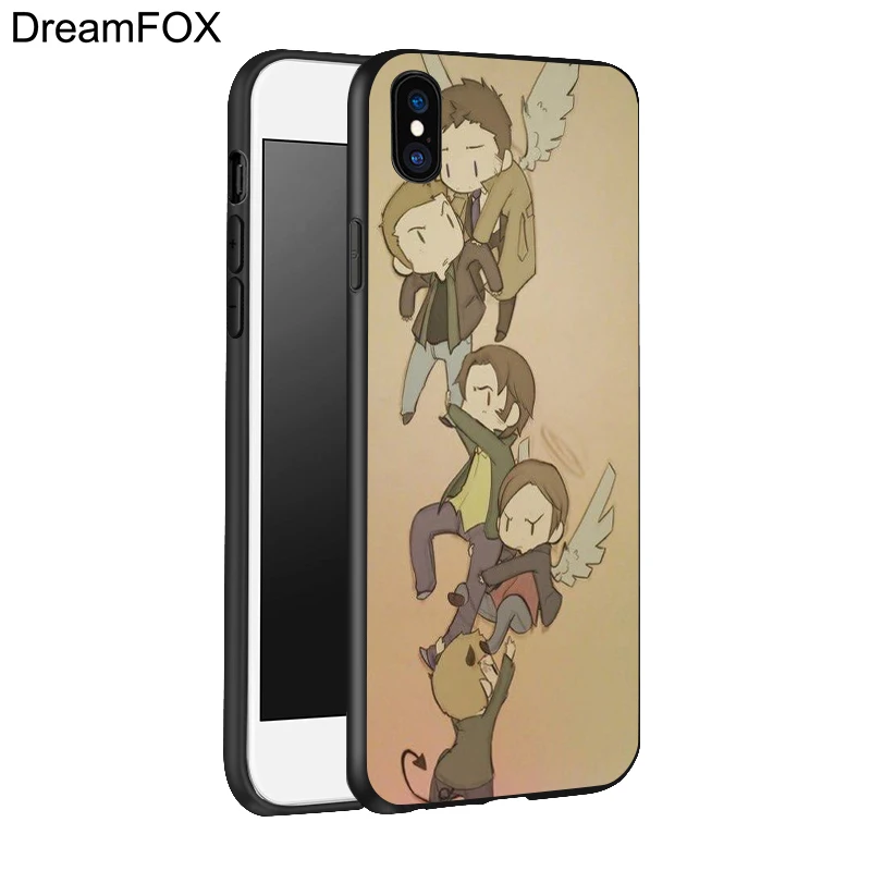 DREAMFOX L250 сверхъестественный Черный Мягкий ТПУ силиконовый чехол для Apple iPhone 11 Pro XR