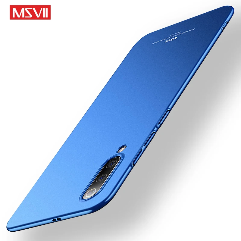 Xiaomi mi 9 чехол Роскошный Ультратонкий простой шелк жесткая задняя панель из