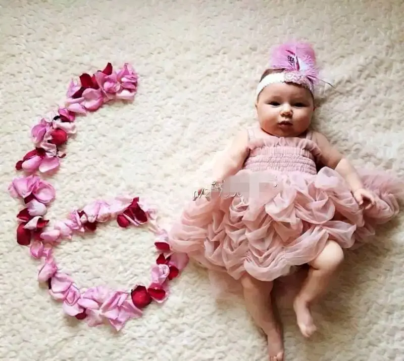 Girls Cute Tutu Dresses Baby Girl Pink Princess Party Sleeveless Strap Ruffle Summer Bubble Dress 1-6Y | Детская одежда и обувь