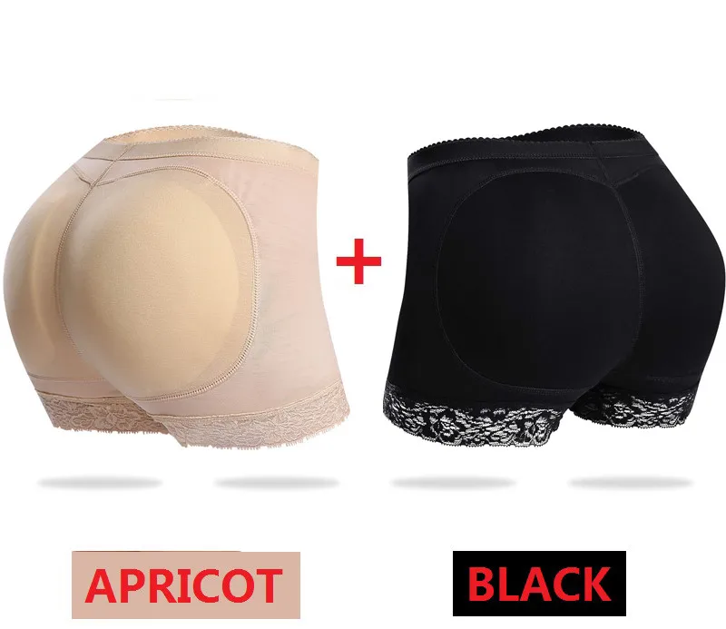 black apricot Женский пояс ningmi, большая задница, подтяжка ягодиц, попа, усилитель бедер, Корректирующее белье для тела, мягкие трусики, тренажер для талии, короткие кружевные Корректирующие трусы - Цвет: black apricot