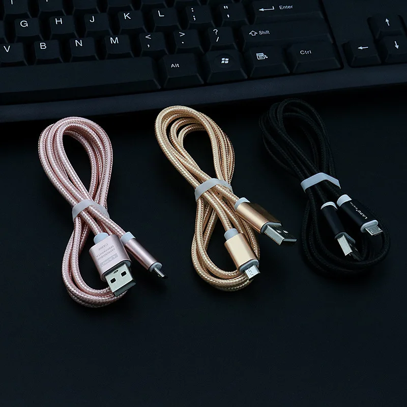 Микро-USB-кабель для зарядки и передачи данных 100 Ач из тонкой меди устройств Android с