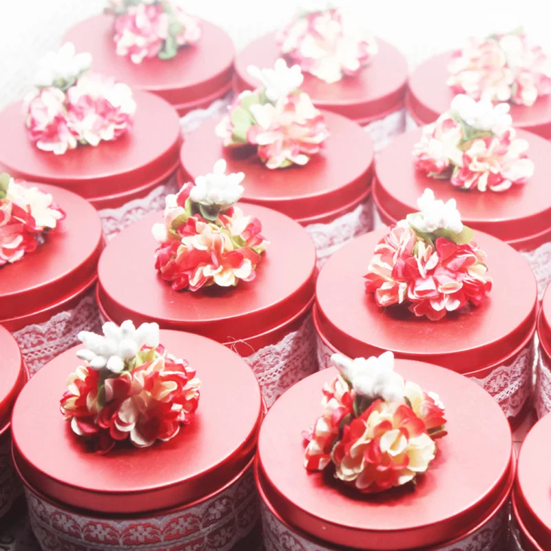 6 шт. Кружевная декоративная коробка для хранения свадебные коробки конфет