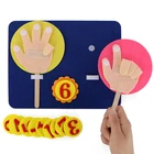 Детские математические игрушки 1 набор, подсчет пальцев 1-10, обучающая игрушка Монтессори, войлочные цифры, учебное пособие, подарки сделай сам