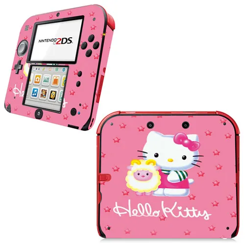 YS-2DS-0098 Виниловая наклейка на кожу наклейка для 2DS Скины Наклейка s для nintendo 2DS виниловая Защитная Наклейка-hello kitty - Цвет: YS-2DS-0098