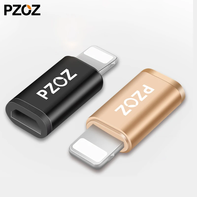 PZOZ Micro USB гнездовой разъем для iphone 8 Pin мужской адаптер синхронизации и зарядки Iphone