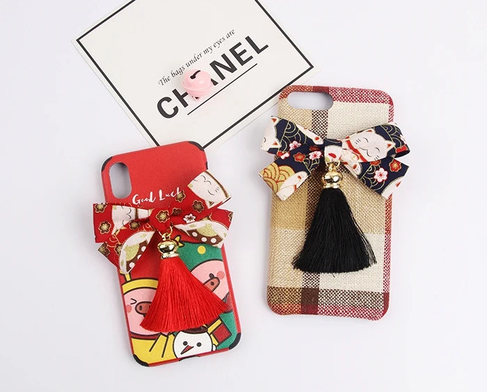 Традиционные Omamori Maneki Neko God Wish Blessing Ribbon sakura аксессуары для телефона сумки