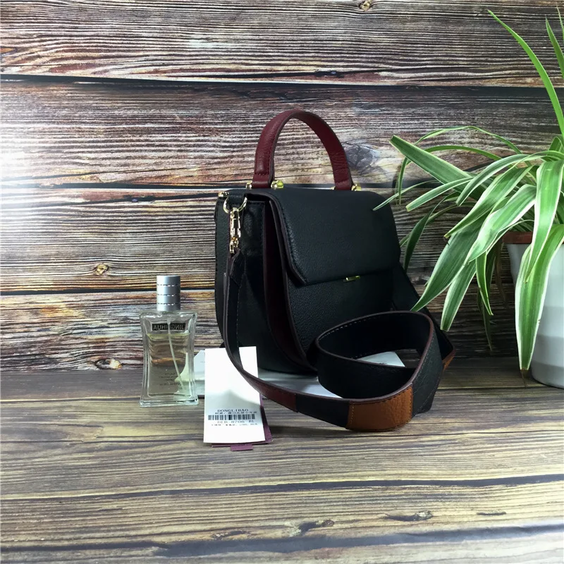 Женская сумка-седло из натуральной кожи Модная Портативная сумка-мессенджер на