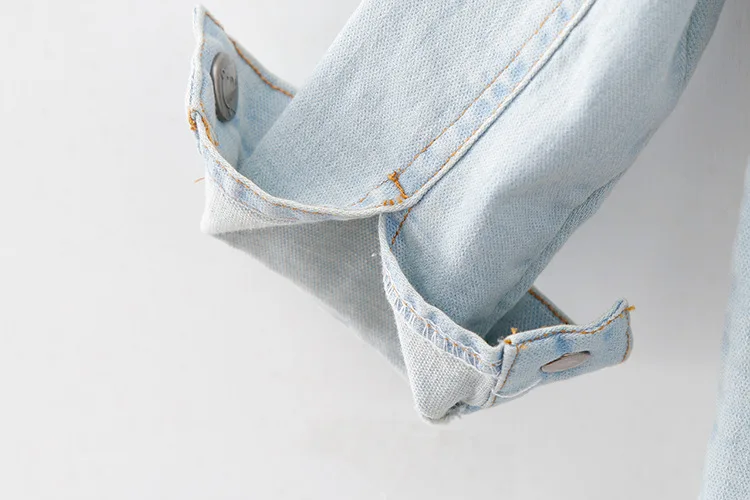 Джинсовые куртки для маленьких девочек пальто на весну осень детское джинсовое