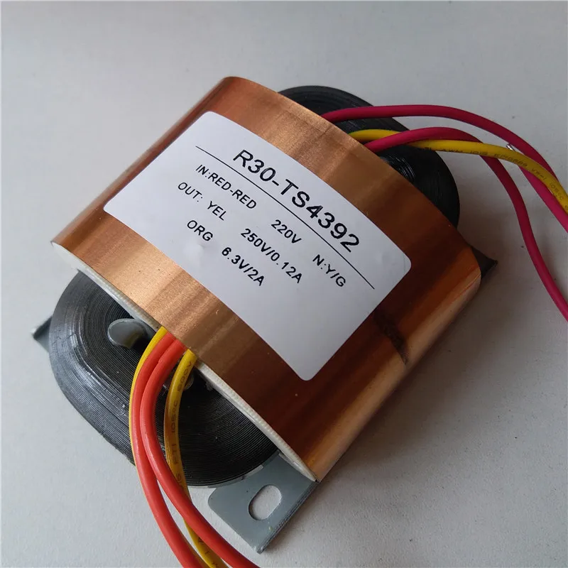 250V 0.12A 6 3 V 2A R трансформатор сердечника R30 изготовленный на заказ 220 V/230 30 45VA с