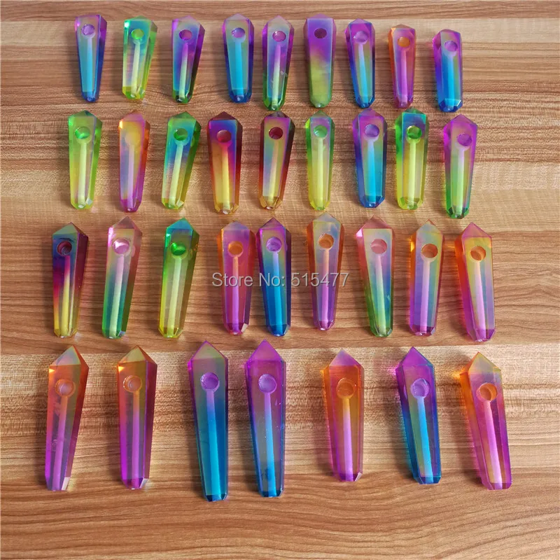 

Drop Shipping wholesale aura quartz Crystal Smoking Pipe + strainer quartz stone healing wand Free Shipping
