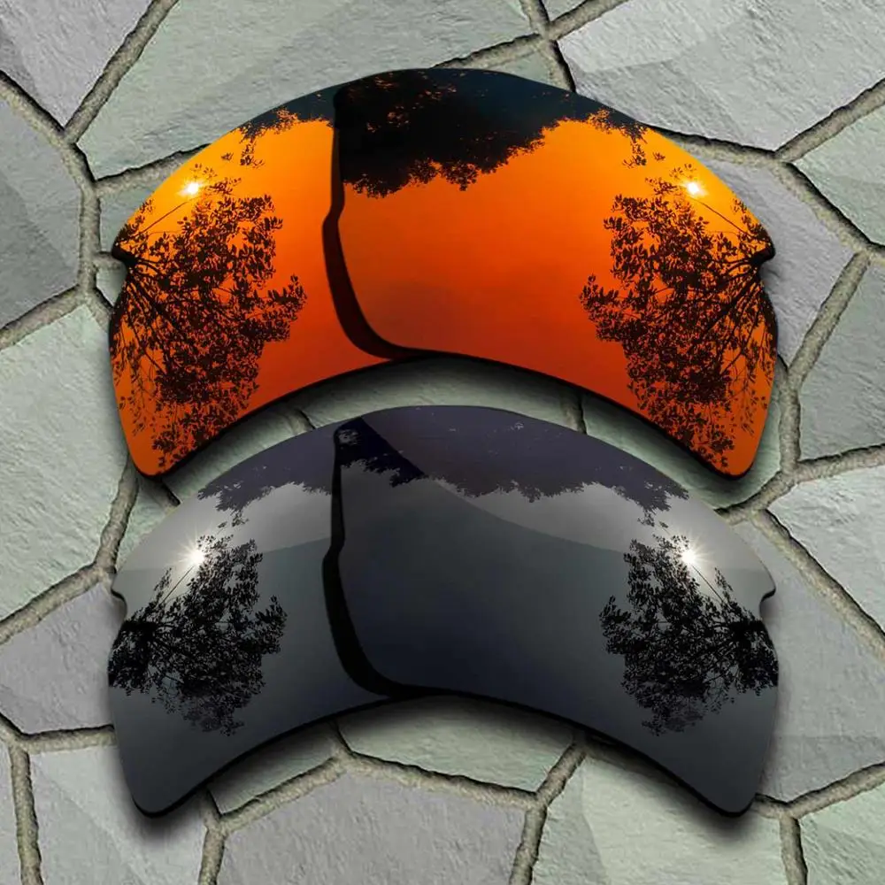 Black-Red Orange Солнцезащитные очки, поляризованные, Сменные линзы для Оукли Flak 2,0 XL-разновидности - Цвет линз: Black-Red Orange