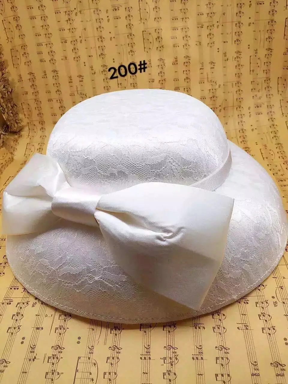 Free Shipping White Lace Wedding Hats With Bow Bride Cap Western Style Bridal For Prom Evening Dresses 2017 | Тематическая одежда