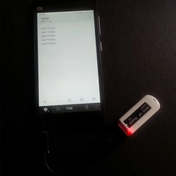 

Micro 13.56MHz MF1 IC RFID Reader USB(8 digit D) Interface Support Ipad/Android/Windows
