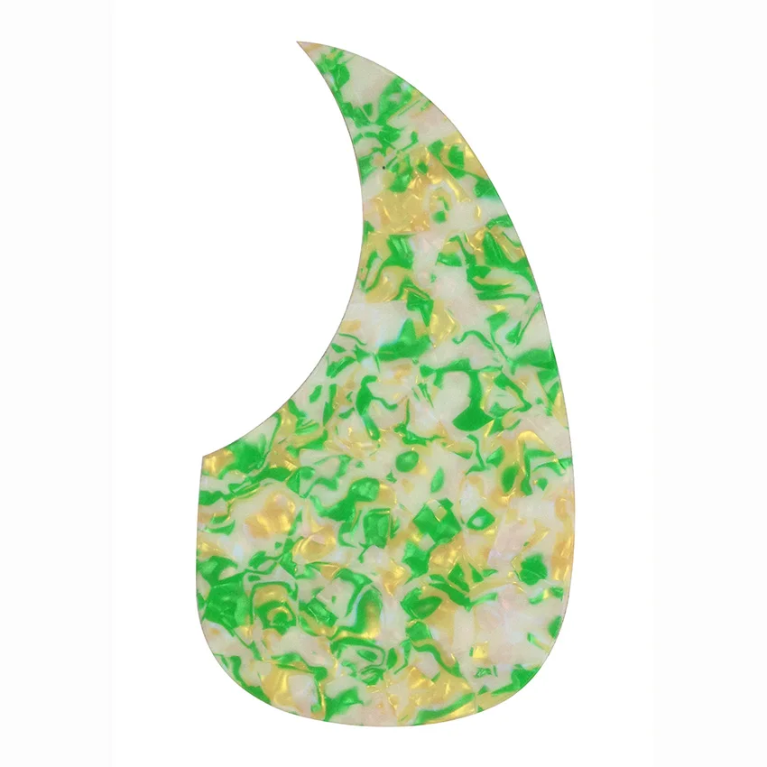 Green Pearl shell Pleroo пользовательские части гитары- медиатор для акустической гитары Каплевидная форма, все цвета - Цвет: Green Pearl shell
