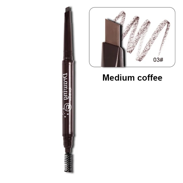 3 Medium coffee 5 цветов, водостойкий микроблейдинг, жидкий карандаш для бровей, долговечный, вилка, кончик татуировки, оттенок, ручка, краска для бровей, маркер для бровей - Цвет: 3 Medium coffee