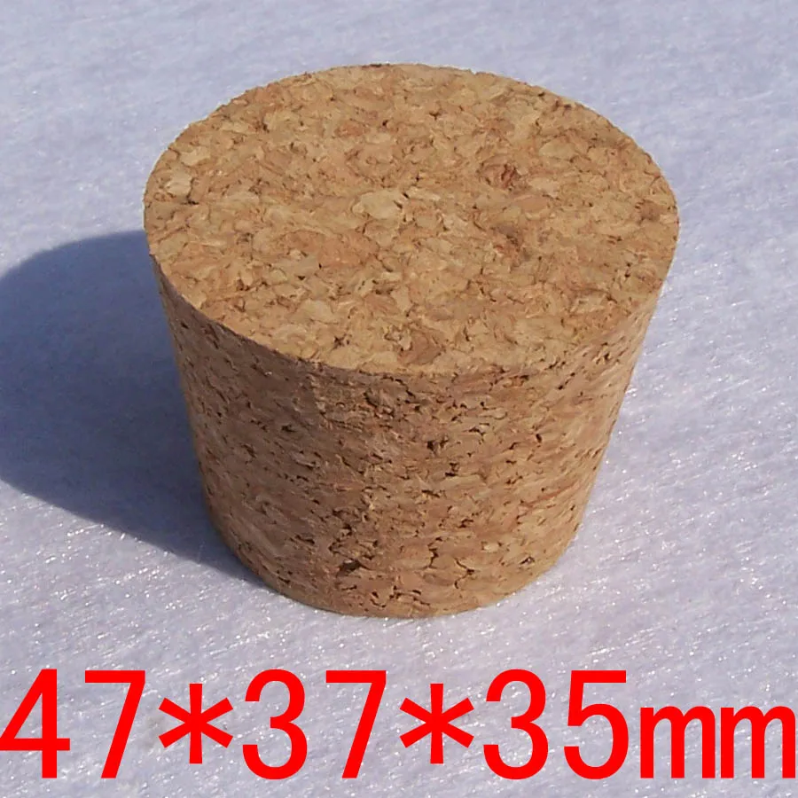 

50pcs/lot 47mm*37mm*35mm Test tube Cork Bung Wine bottle stopper Pudding Wishing Bottle Sealing plug free shipping