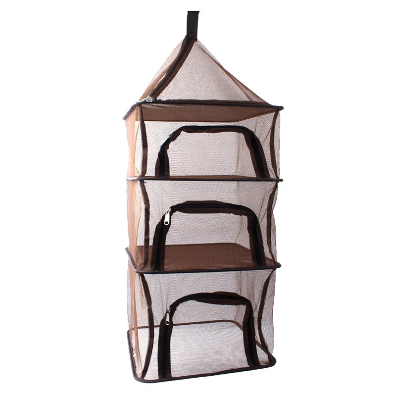 Переносная Складная сухая сеть для кемпинга 4 слоя подвесная сетка еды блюдо