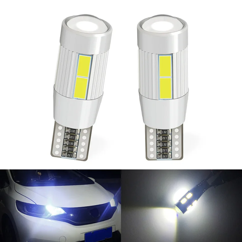 2 шт. автомобильные светодиодсветодиодный лампы 5630 10SMD W5W 194 T10|Сигнальная лампа| |