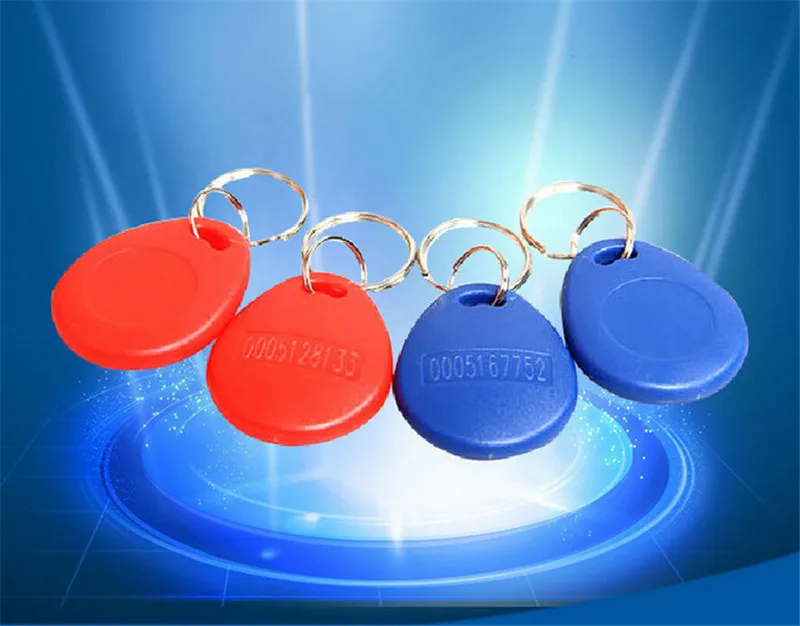 Quality Assurance ID keyfobs White RFID Tag 125KHZ Token Access Control Attendance key Ring Card PVC Material 200PCS C34C | Безопасность