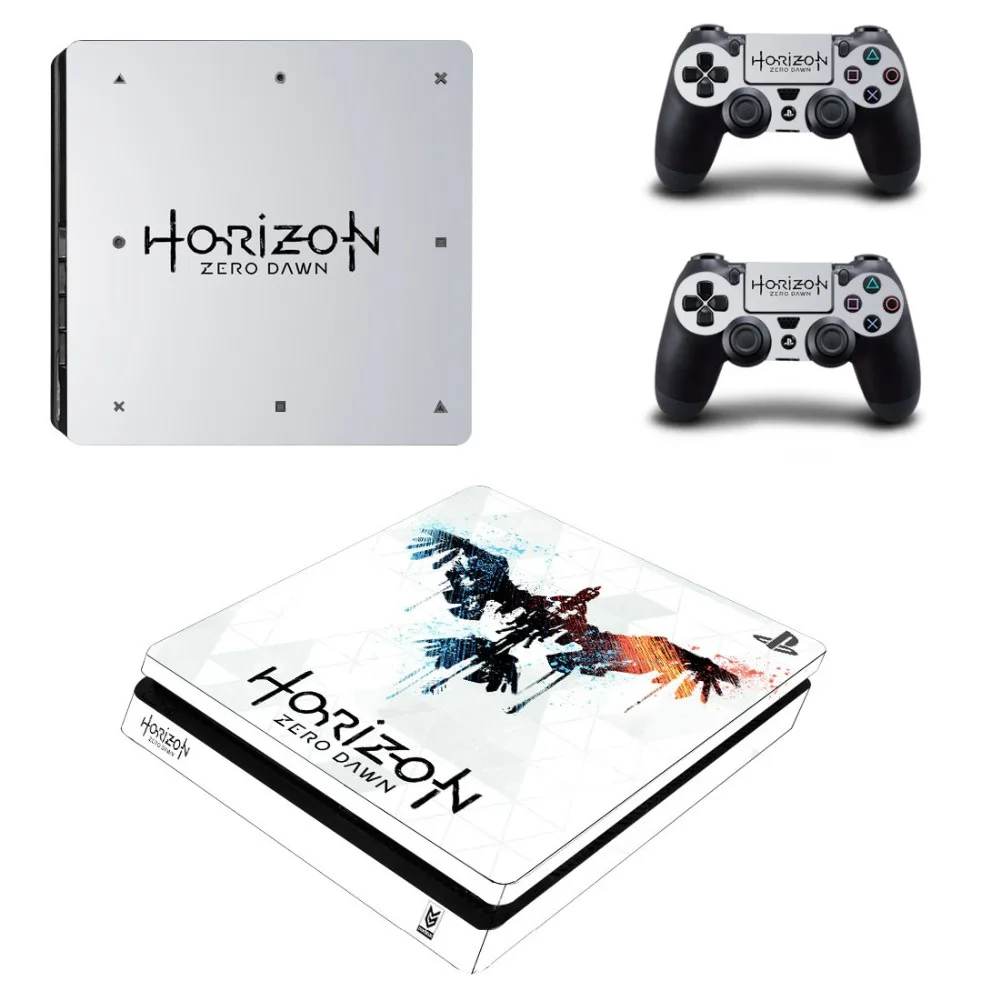 Виниловая наклейка для контроллера PS4 Slim "Horizon Zero Dawn".
