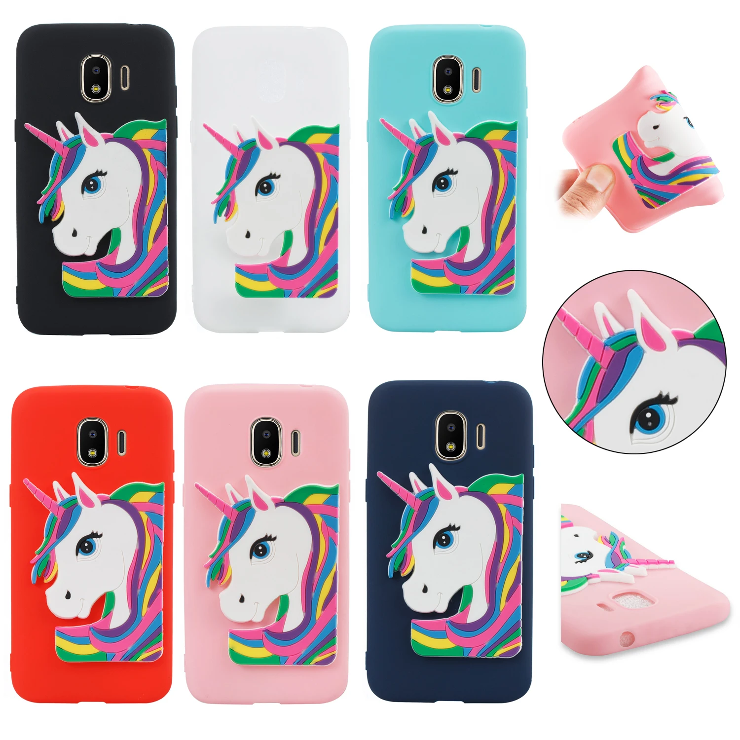 Unicorn Case For Samsung Galaxy J2 Pro 2018 j2 Mobile Shell pro Silicone Grand Prime Coque |