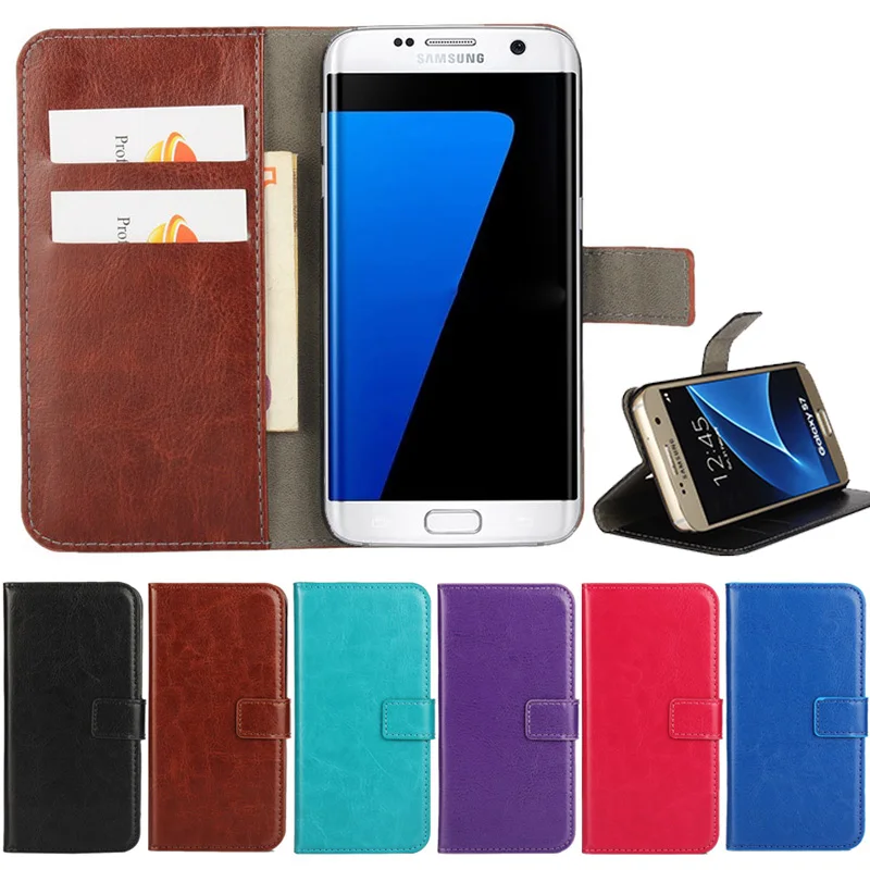 Роскошный кожаный чехол кошелек для Samsung Galaxy S7 G930 G930F G930FD G9300 Стильный флип с