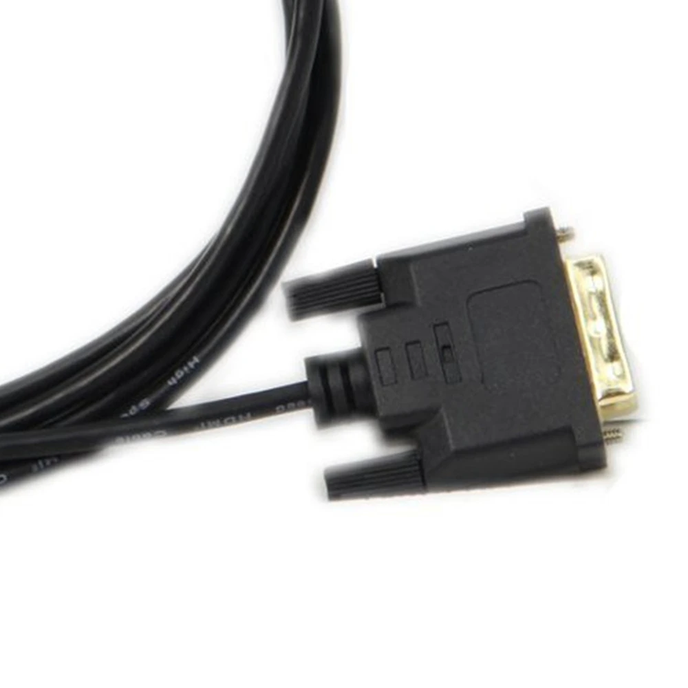Micro кабель HDMI-DVI Plug and Play анти-износ сильная гибкость DVI-D 24+ 1 контактный кабель 1 м 1,8 м для ПК планшета ТВ камеры